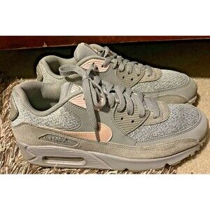 Nike AirMax 90 Essential Grey/Pink 537384-093 Men's Size 8 Shoes Athletic Casual